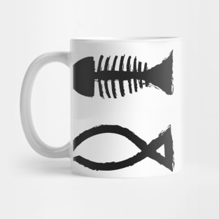 fish bone japan art Mug